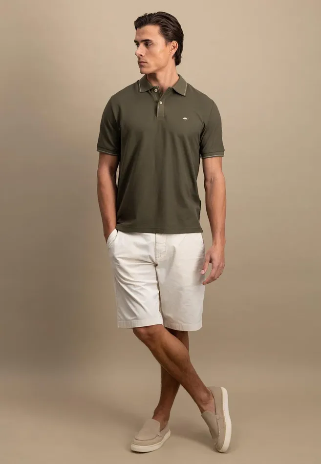 FYNCHHATTON Polo Shirt With Subtle Cantilever Poppy Redpeesummer Breezestrong Bluenavydark Khakiturf Greennew Offwhite Men Polo Shirt
