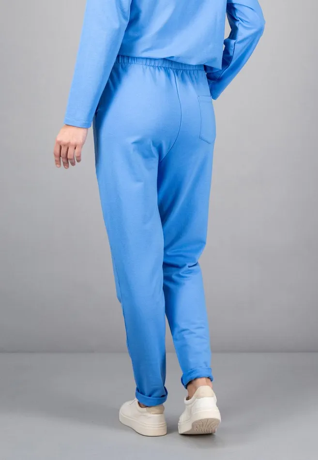 FYNCHHATTON Sportive Sweatpants Made Of Cotton Modal Mix Milkcoralsky Bluetaupe Women Pants FYNCHHATTON Sportive Sweatpants Made Of Cotton Modal Mix Milkcoralsky Bluetaupe Women Pants
