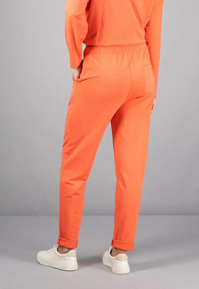 FYNCHHATTON Sportive Sweatpants Made Of Cotton Modal Mix Milkcoralsky Bluetaupe Women Pants FYNCHHATTON Sportive Sweatpants Made Of Cotton Modal Mix Milkcoralsky Bluetaupe Women Pants