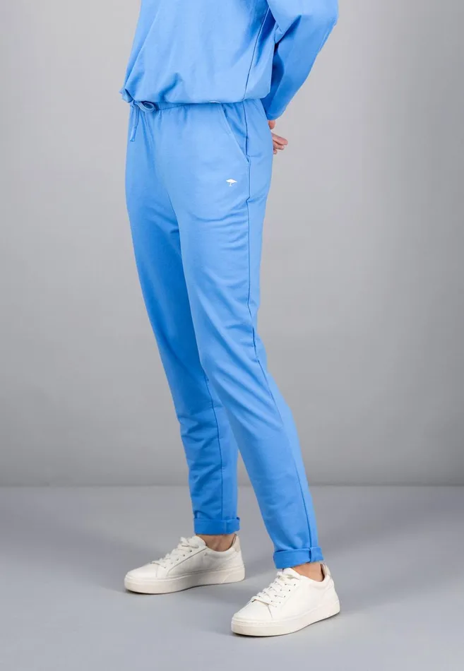 FYNCHHATTON Sportive Sweatpants Made Of Cotton Modal Mix Milkcoralsky Bluetaupe Women Pants FYNCHHATTON Sportive Sweatpants Made Of Cotton Modal Mix Milkcoralsky Bluetaupe Women Pants