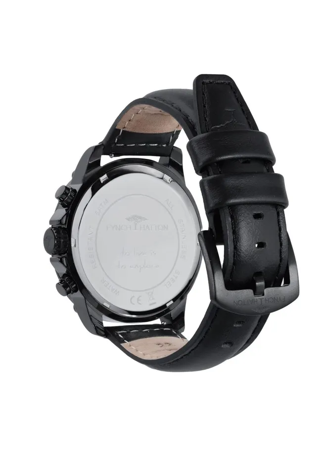 FYNCHHATTON Stainless Steel Watch Black Men Watch FYNCHHATTON Stainless Steel Watch Black Men Watch