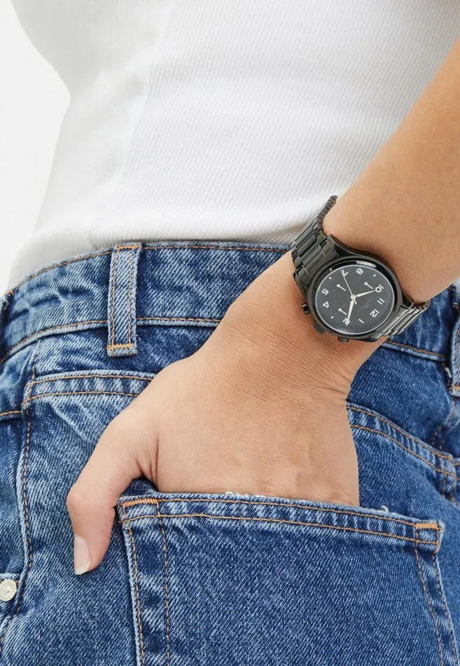 FYNCHHATTON Stainless Steel Wristwatch Black Black Women Watch FYNCHHATTON Stainless Steel Wristwatch Black Black Women Watch