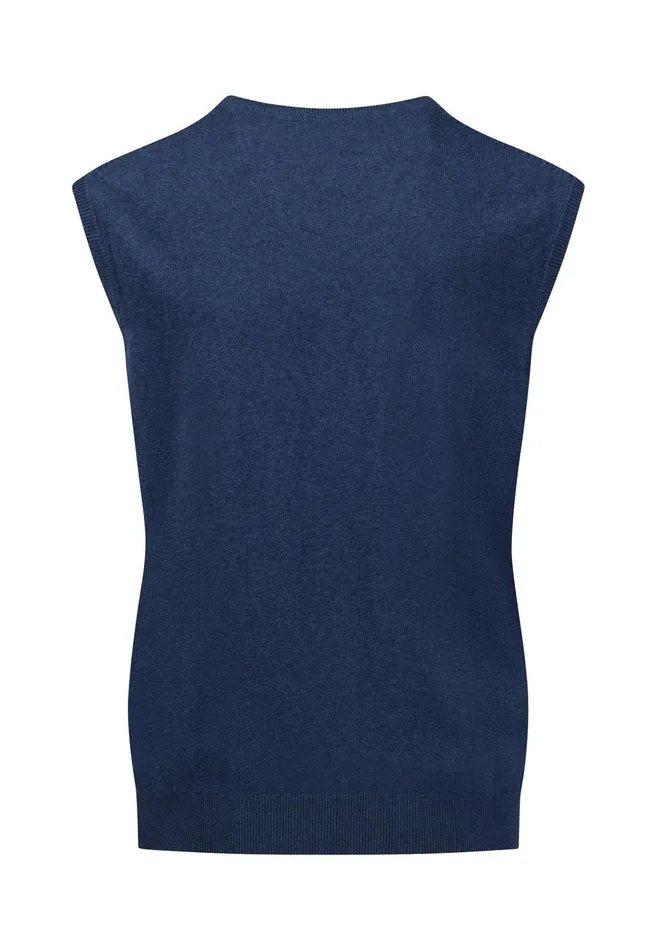 FYNCHHATTON String Pullunder Made Of Fine Cotton Steelnavypoppy Rednightstrong Blue Men Sweater