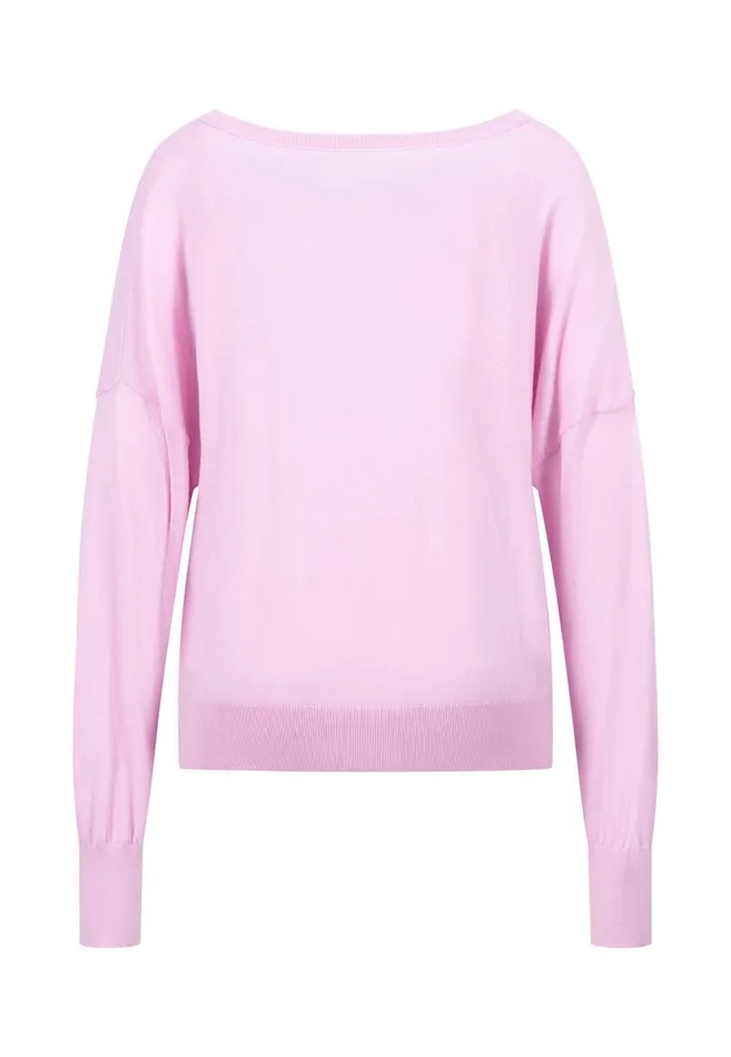 FYNCHHATTON Sweater With Silk Content And Vneckline Blackdusty Rosetaupe Women Sweater
