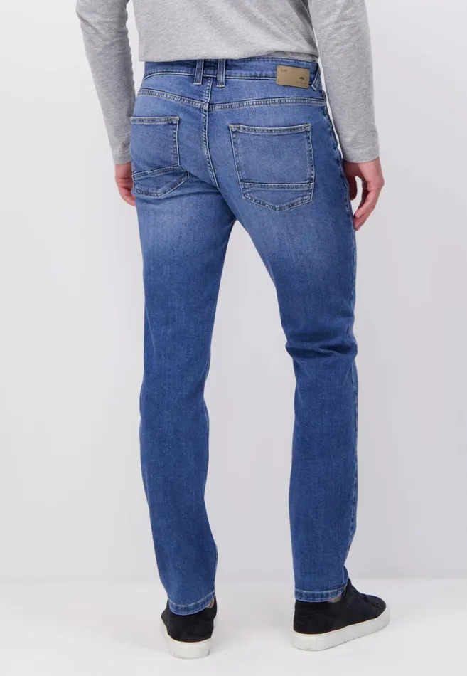 FYNCHHATTON Tapered Fit Jeans Black Usedmid Blueblue Bluelight Blue Men Pants