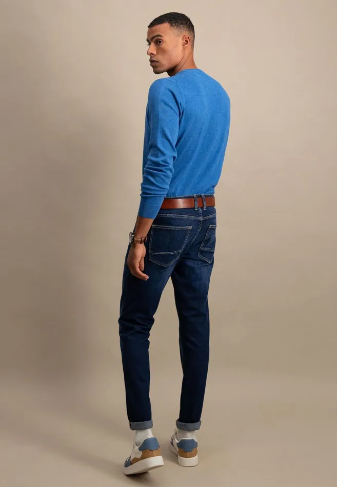 FYNCHHATTON Tapered Fit Jeans Black Usedmid Blueblue Bluelight Blue Men Pants