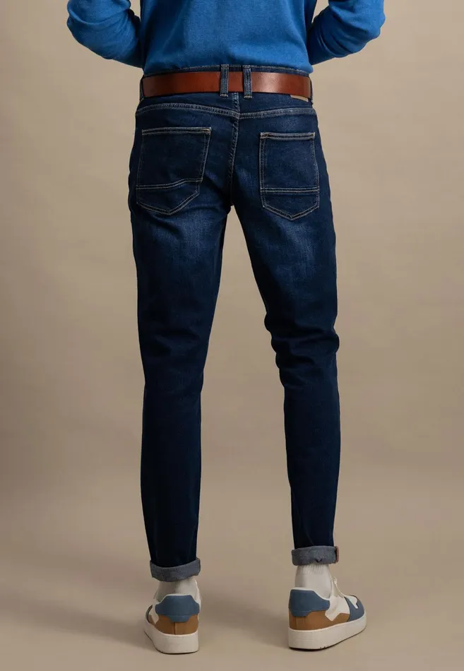 FYNCHHATTON Tapered Fit Jeans Black Usedmid Blueblue Bluelight Blue Men Pants