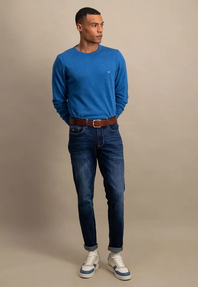 FYNCHHATTON Tapered Fit Jeans Black Usedmid Blueblue Bluelight Blue Men Pants