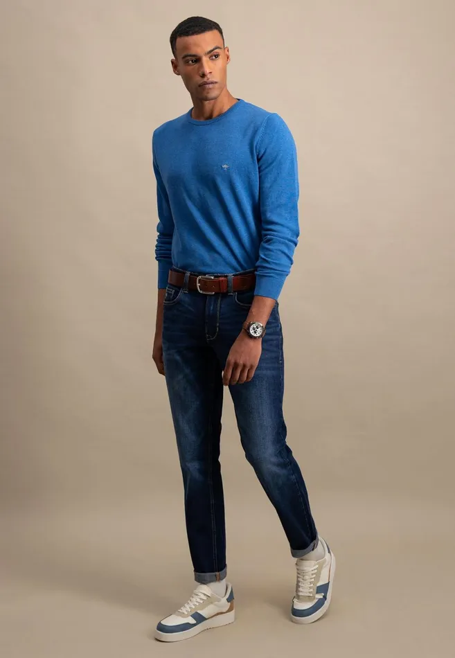 FYNCHHATTON Tapered Fit Jeans Black Usedmid Blueblue Bluelight Blue Men Pants