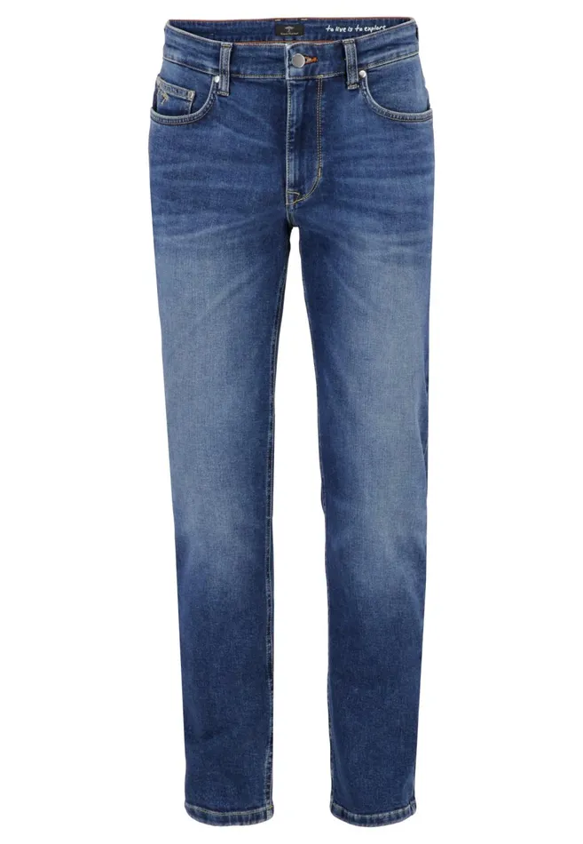 FYNCHHATTON Tapered Fit Jeans Black Usedmid Blueblue Bluelight Blue Men Pants