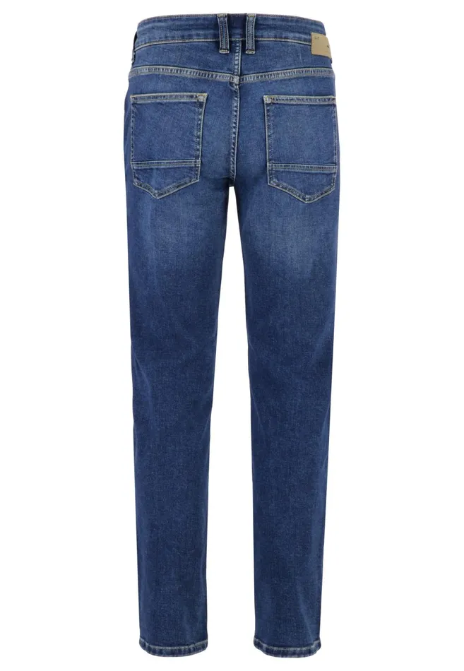 FYNCHHATTON Tapered Fit Jeans Black Usedmid Blueblue Bluelight Blue Men Pants