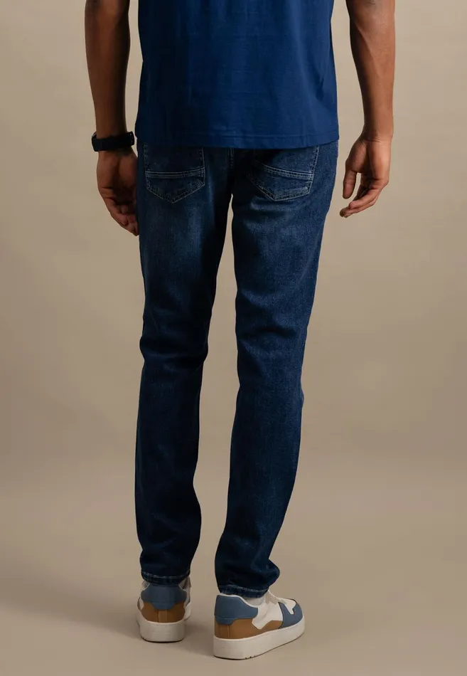 FYNCHHATTON Tapered Fit Jeans Black Usedmid Blueblue Bluelight Blue Men Pants