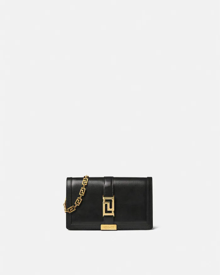 Greca Goddess Women Versace Greca Goddess Mini Bag Blackgold