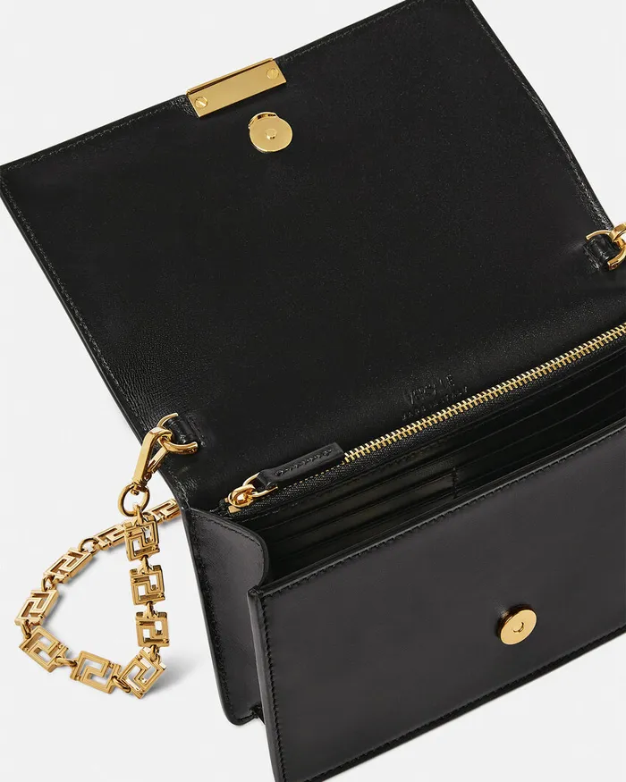 Greca Goddess Women Versace Greca Goddess Mini Bag Blackgold