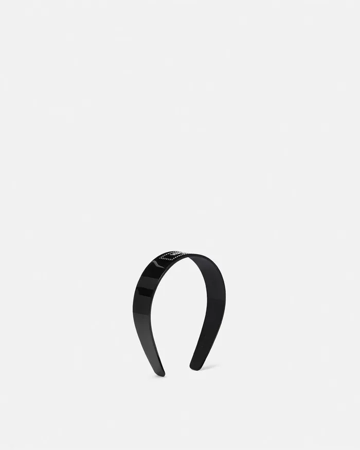 Hair Accessories Women Versace Crystal Milano Headband Black