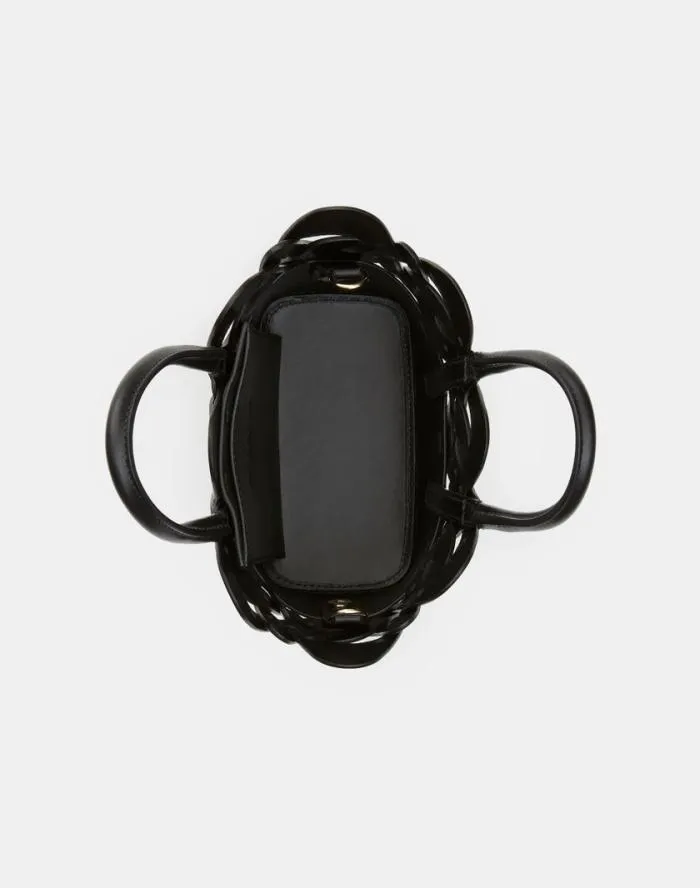 HandbagsAccessories Vachetta Leather 8 Knot ToteMini Black Lafayette 148 New York Crossbodies