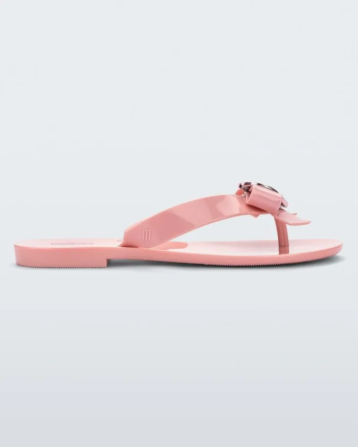 Harmonic Heart Pink Women Melissa Flip Flops