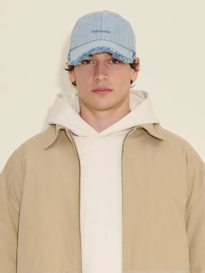 Hats WomenMen Holzweiler Sonnet Frayed Denim Cap Lt Blue