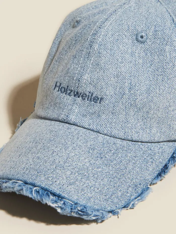 Hats WomenMen Holzweiler Sonnet Frayed Denim Cap Lt Blue