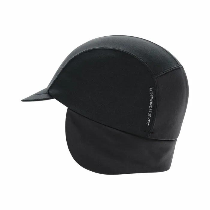 Headwear MenWomen GOREWEAR C5 WINDSTOPPER Road Cap Black