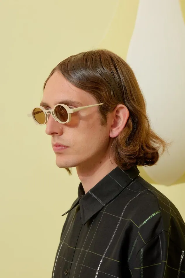 Henrik Vibskov Boutique Bronson Sunglasses 8211 Eggshell Men Sunglasses