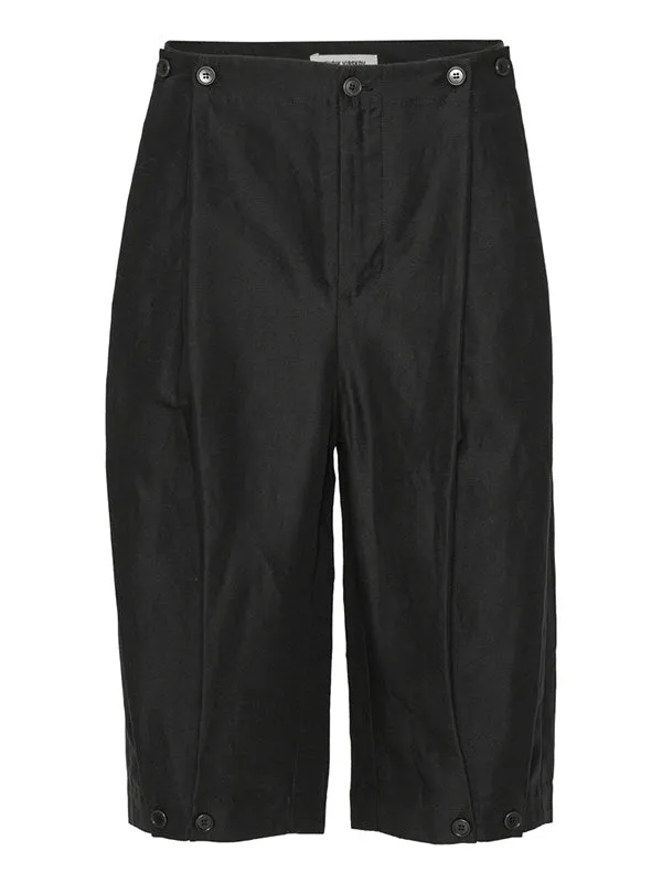 Henrik Vibskov Boutique Button Shorts 8211 Black Men Shorts
