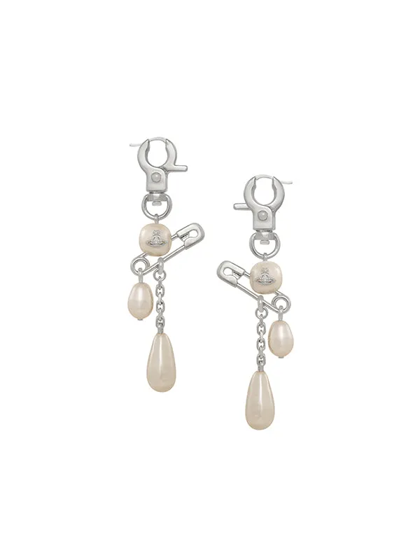 Henrik Vibskov Boutique Claude Long Earrings 8211 PlatinumCreamrose Pearl Men Earrings Henrik Vibskov Boutique Claude Long Earrings 8211 PlatinumCreamrose Pearl Men Earrings