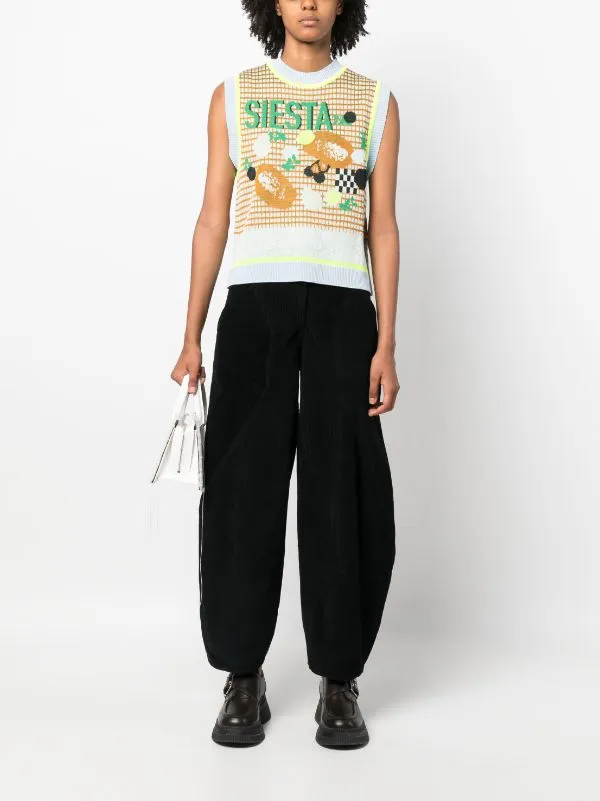 Henrik Vibskov Boutique Digi Corduroy Pants 8211 Black Women Pants