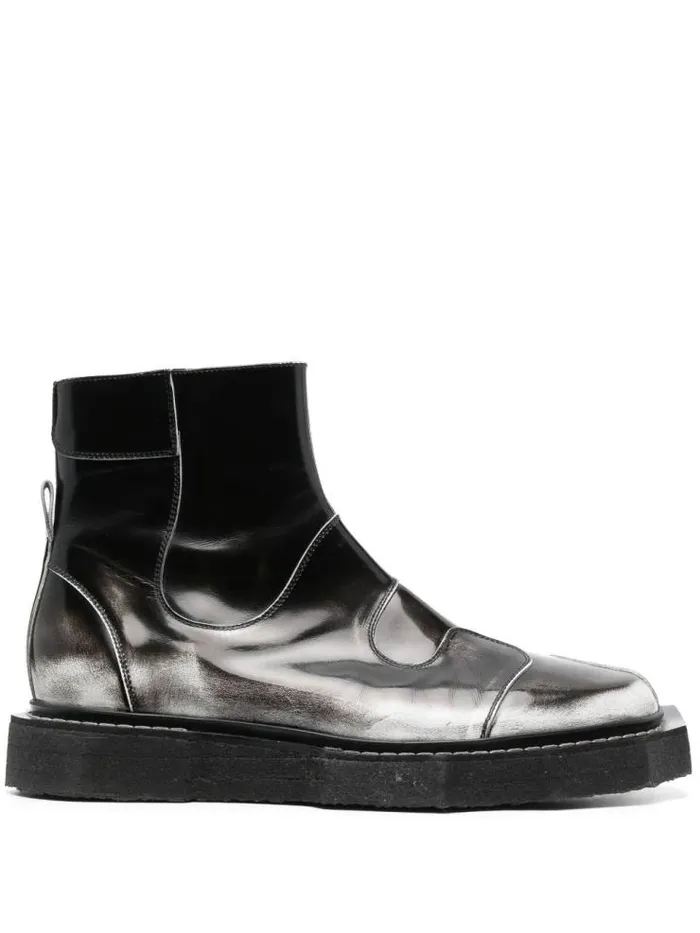 Henrik Vibskov Boutique Enzo Driver Boot 8211 White Brush Off Men Boots