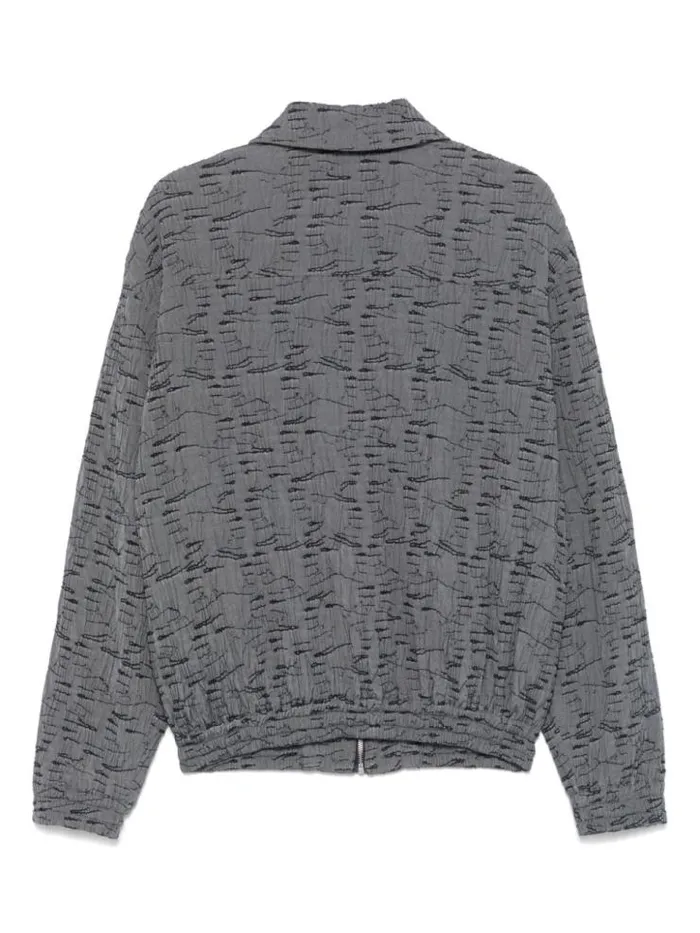 Henrik Vibskov Boutique Five Bomber 8211 Grey Outline Fingers Men Jackets and Coats