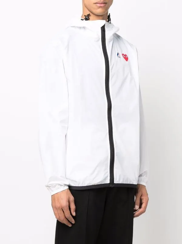 Henrik Vibskov Boutique KWay Cagoule 8211 White Men Jackets and Coats