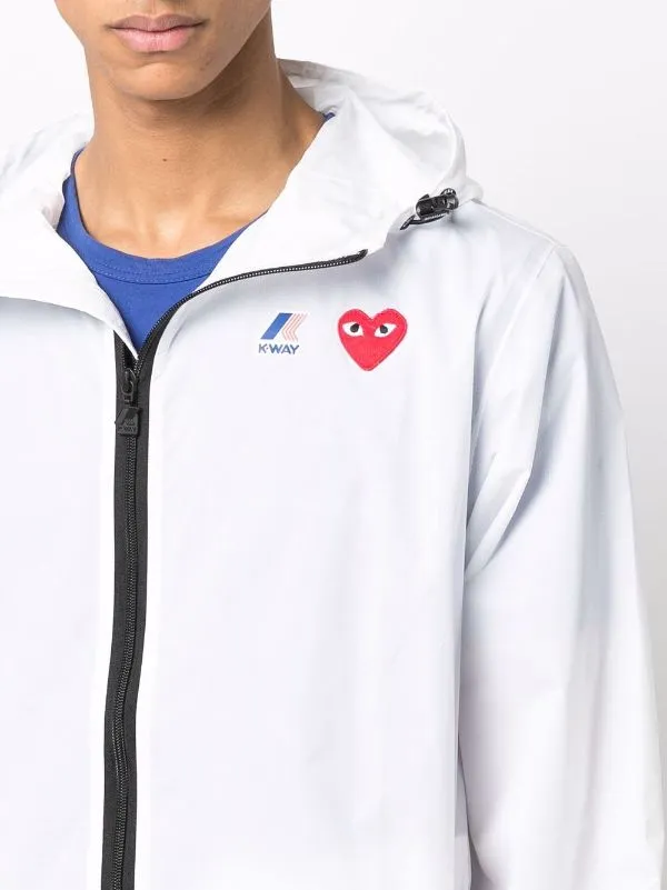 Henrik Vibskov Boutique KWay Cagoule 8211 White Men Jackets and Coats