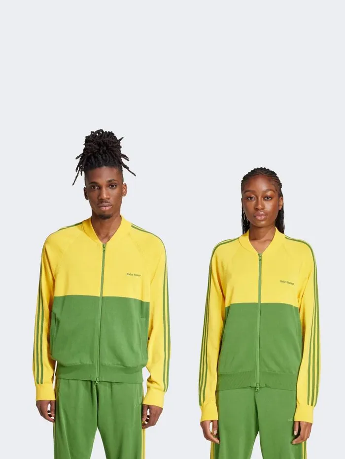 Henrik Vibskov Boutique Knit Track Top 8211 Bold GoldCrew Green Women Tops