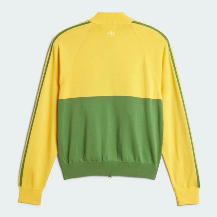 Henrik Vibskov Boutique Knit Track Top 8211 Bold GoldCrew Green Women Tops
