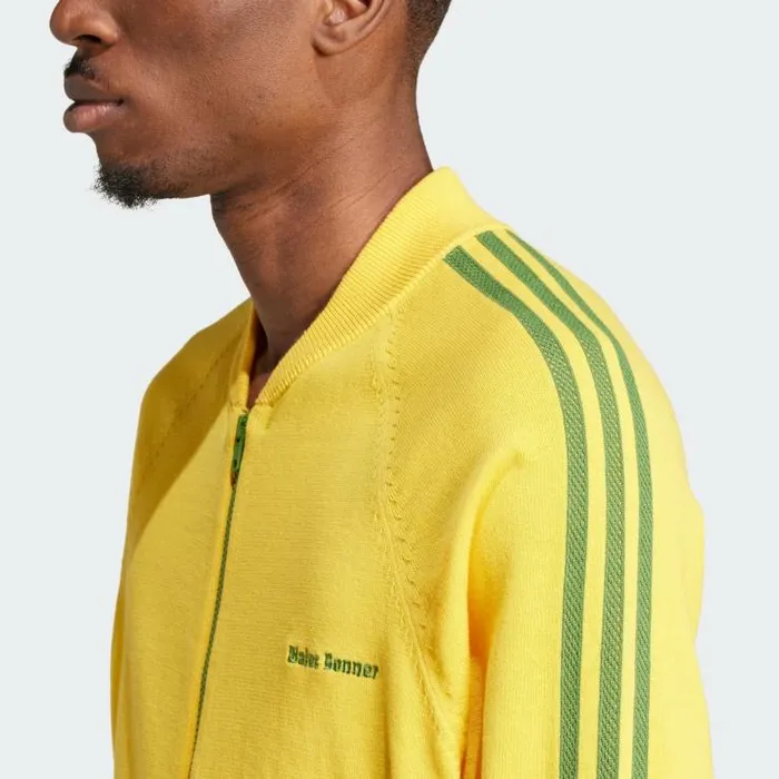 Henrik Vibskov Boutique Knit Track Top 8211 Bold GoldCrew Green Women Tops
