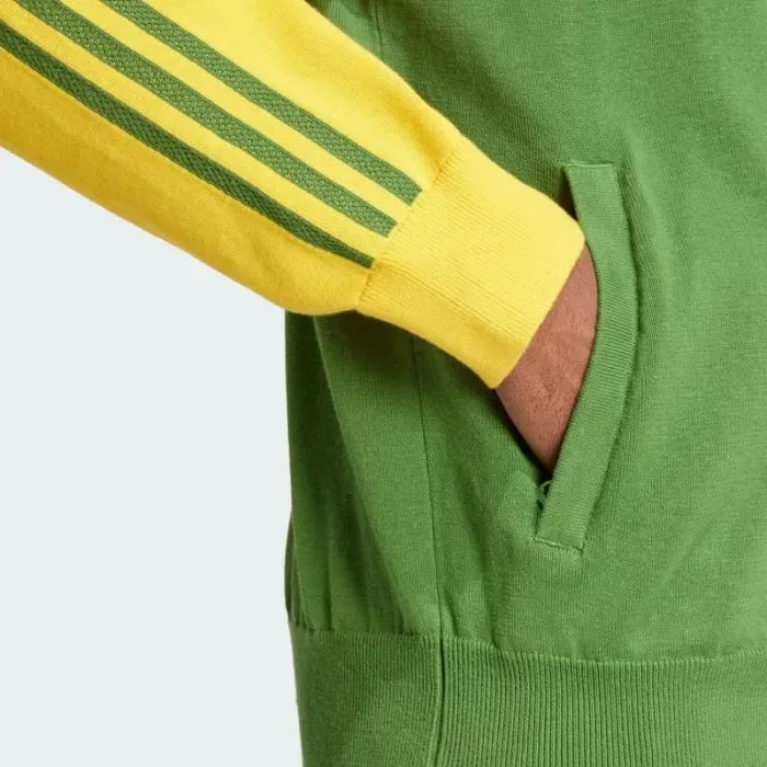 Henrik Vibskov Boutique Knit Track Top 8211 Bold GoldCrew Green Women Tops