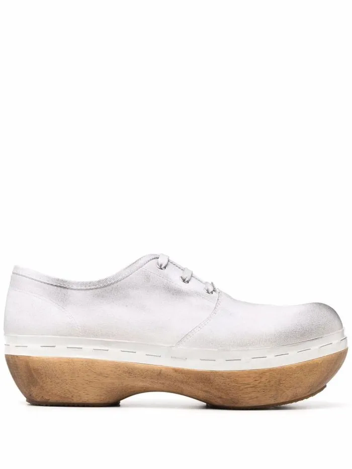 Henrik Vibskov Boutique Lace Up Clogs 8211 White Men Shoes