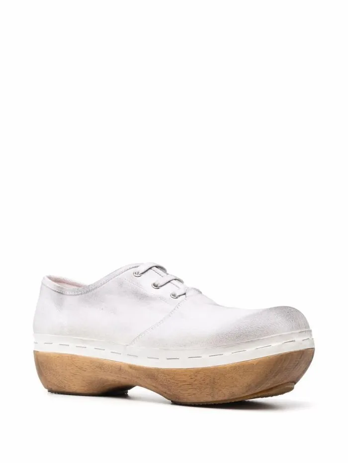 Henrik Vibskov Boutique Lace Up Clogs 8211 White Men Shoes