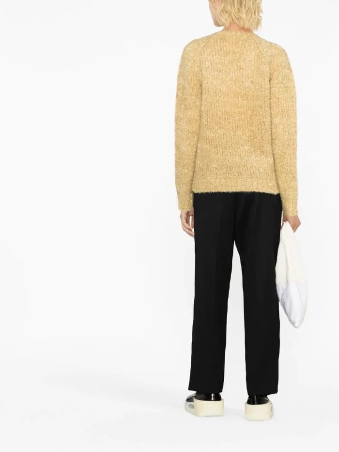 Henrik Vibskov Boutique Mohair VNeck Knit 8211 Primrose Women Knitwear