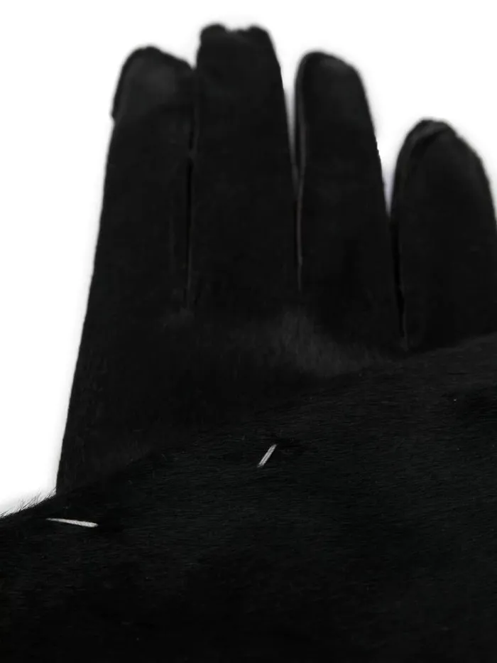 Henrik Vibskov Boutique Pony Hair Gloves 8211 Black Women Hats and Gloves