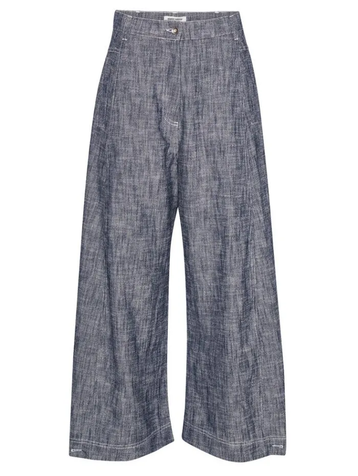 Henrik Vibskov Boutique Post Denim Pants 8211 Blue White Blur Women Pants