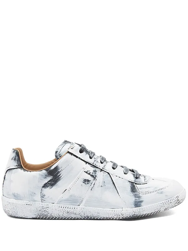 Henrik Vibskov Boutique Replica Low Top Sneakers 8211 BlackGlossy White Women Sneakers