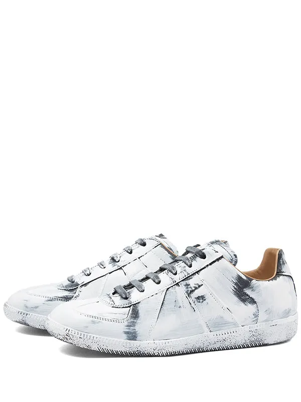 Henrik Vibskov Boutique Replica Low Top Sneakers 8211 BlackGlossy White Women Sneakers