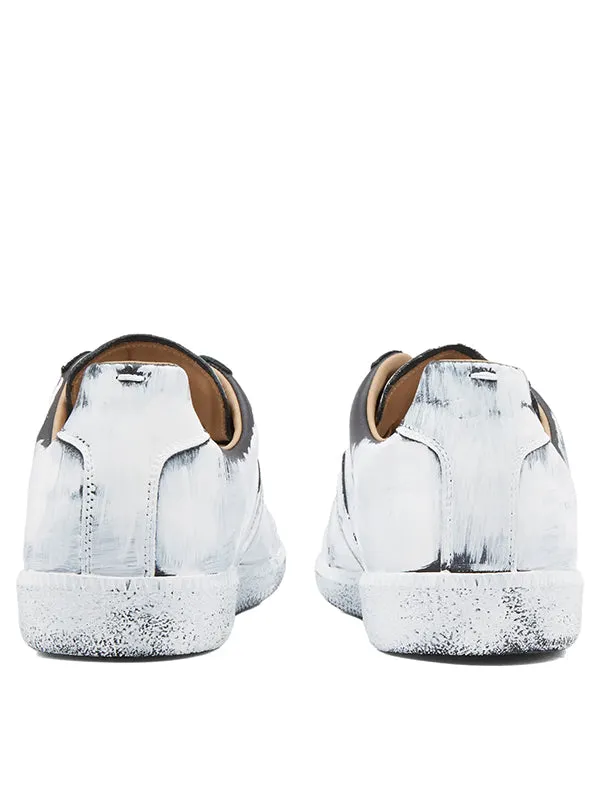 Henrik Vibskov Boutique Replica Low Top Sneakers 8211 BlackGlossy White Women Sneakers