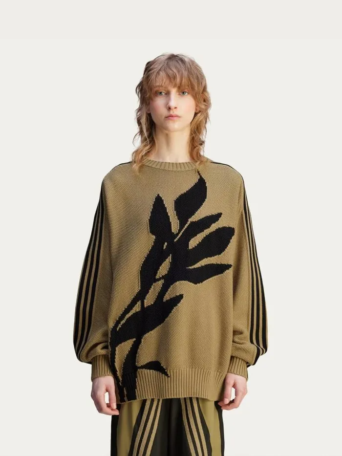 Henrik Vibskov Boutique SFTM Knit Crew Neck Sweatshirt 8211 Brown Men Hoodies and Sweatshirts