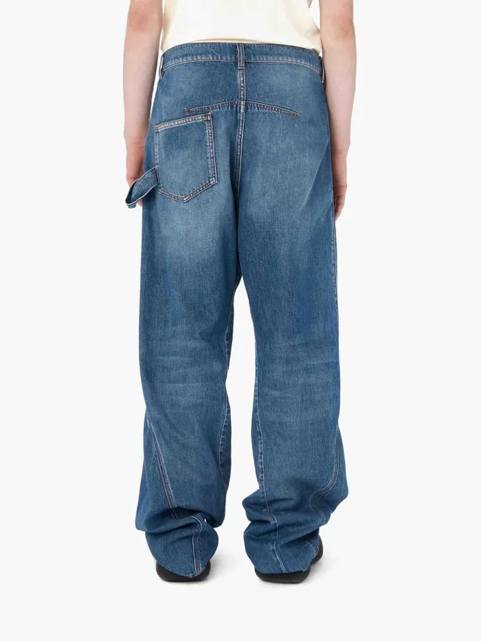 Henrik Vibskov Boutique Twisted Workwear Jeans 8211 Light Blue Men Pants