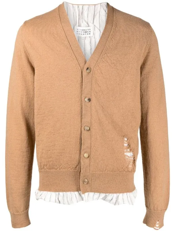 Henrik Vibskov Boutique VNeck Pullover 8211 Camel Men Knitwear
