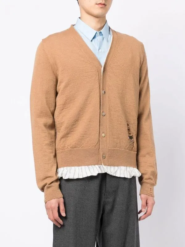 Henrik Vibskov Boutique VNeck Pullover 8211 Camel Men Knitwear