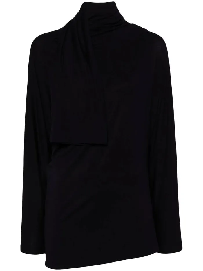Henrik Vibskov Boutique Wind Smooth Jersey Shirt 8211 Dark Navy Women Tops