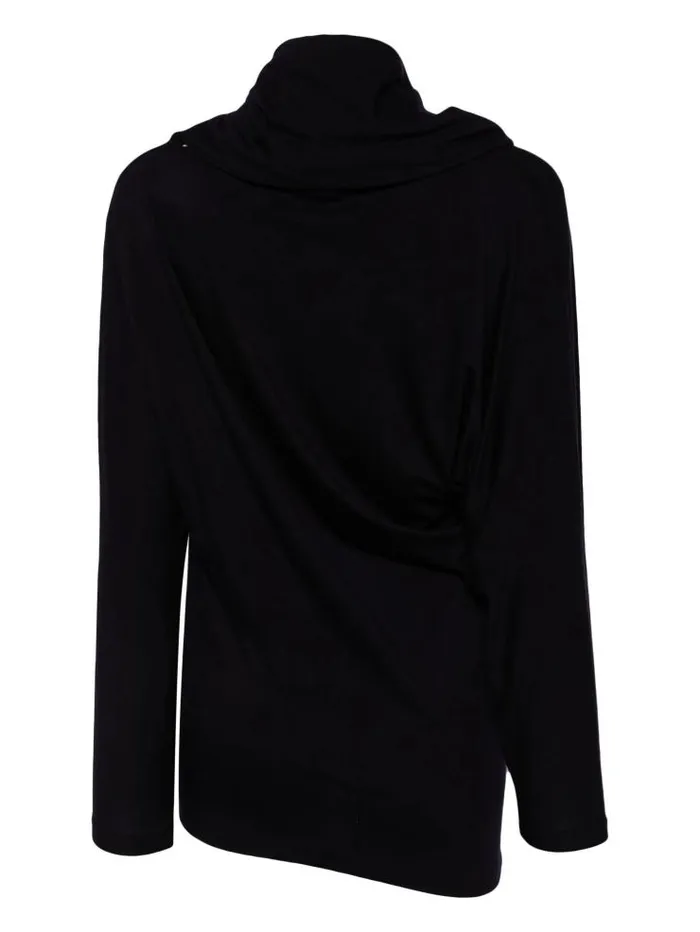 Henrik Vibskov Boutique Wind Smooth Jersey Shirt 8211 Dark Navy Women Tops